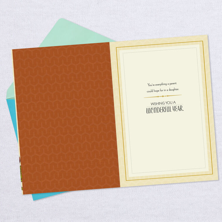 Hallmark Orange And Yellow Flowers Birthday Card For Daughter