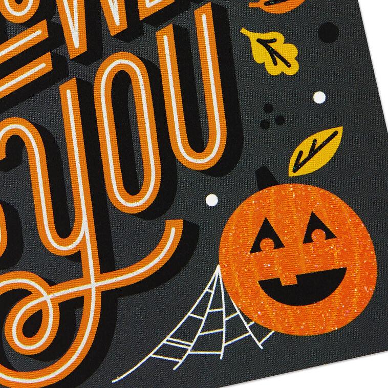 Hallmark Orange On Black Happy Halloween Cards Pack Of 6