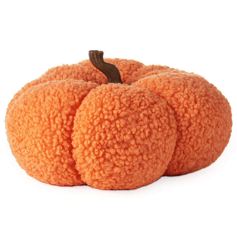 Hallmark Orange Plush Fabric Pumpkin Fall Decoration