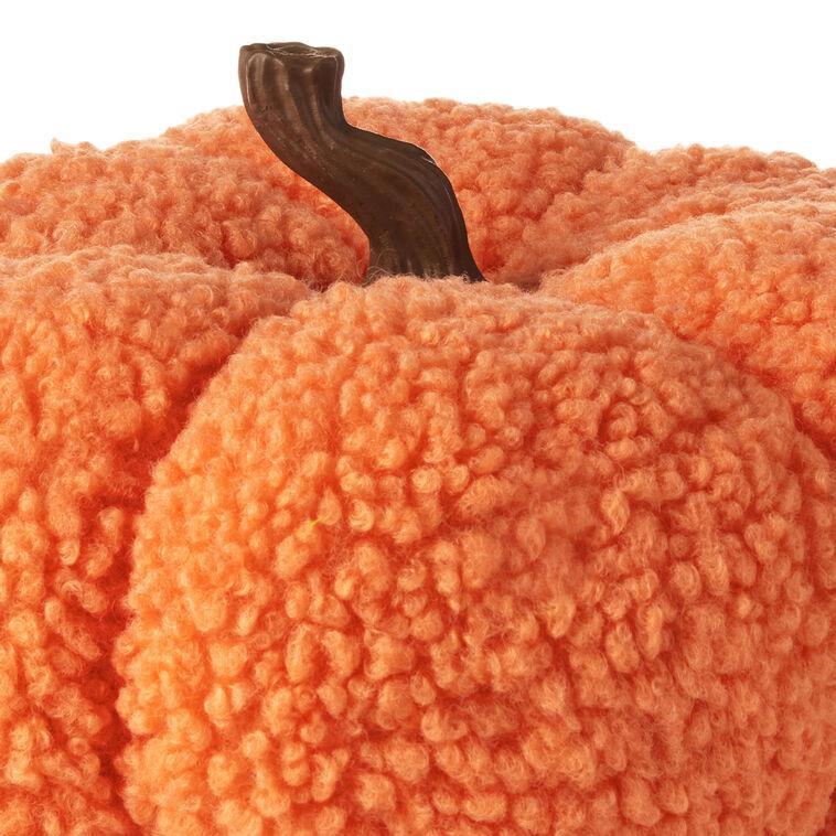 Hallmark Orange Plush Fabric Pumpkin Fall Decoration