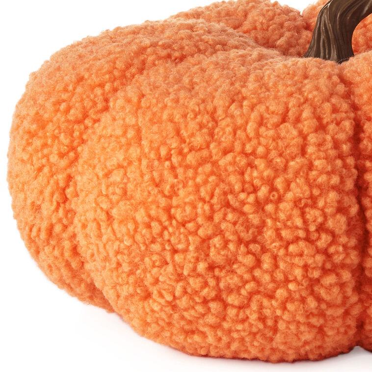Hallmark Orange Plush Fabric Pumpkin Fall Decoration