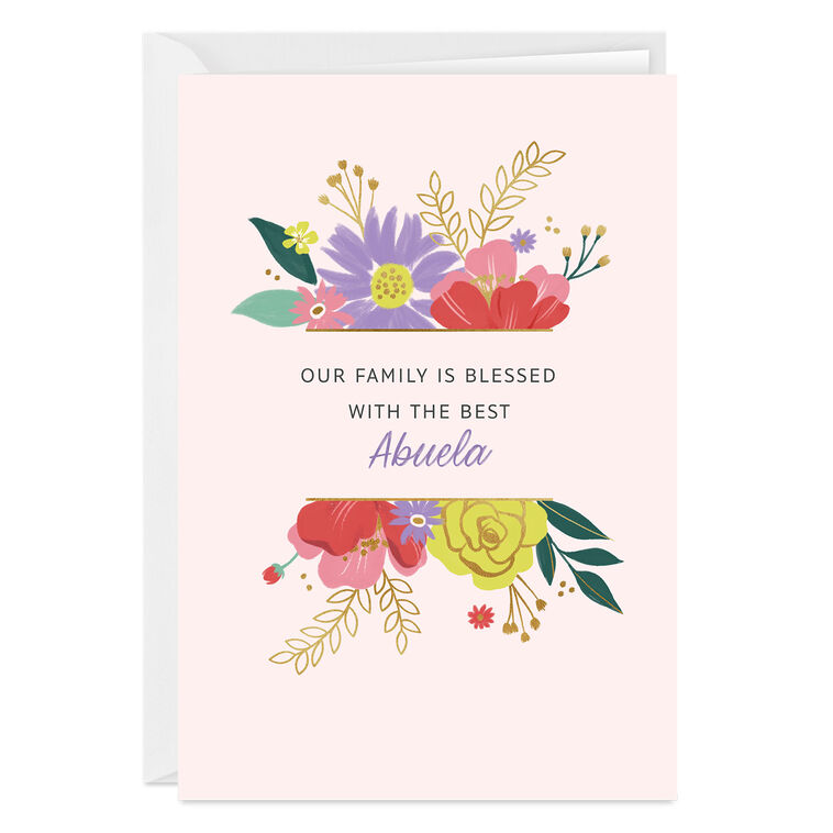 hallmark Our Blessed Family Custom Love Card for Her