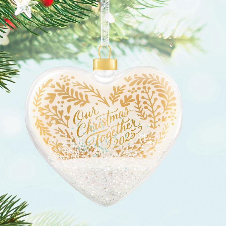 Hallmark Our Christmas Together 2025 Glass Ornament