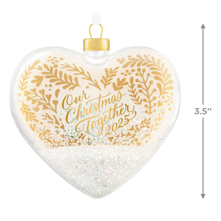 Hallmark Our Christmas Together 2025 Glass Ornament