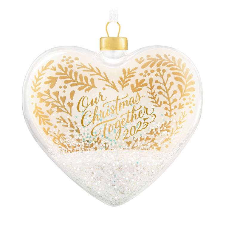 hallmark Our Christmas Together 2025 Glass Ornament