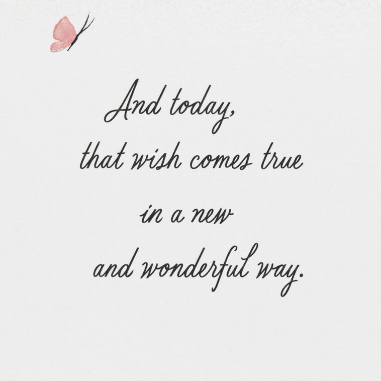 Hallmark Our Deepest Wish Come True Wedding Card For Daughter