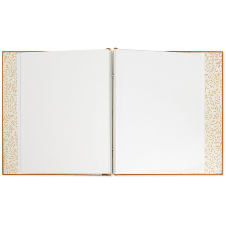 Hallmark Our Family Gold On Tan Refillable Photo Album