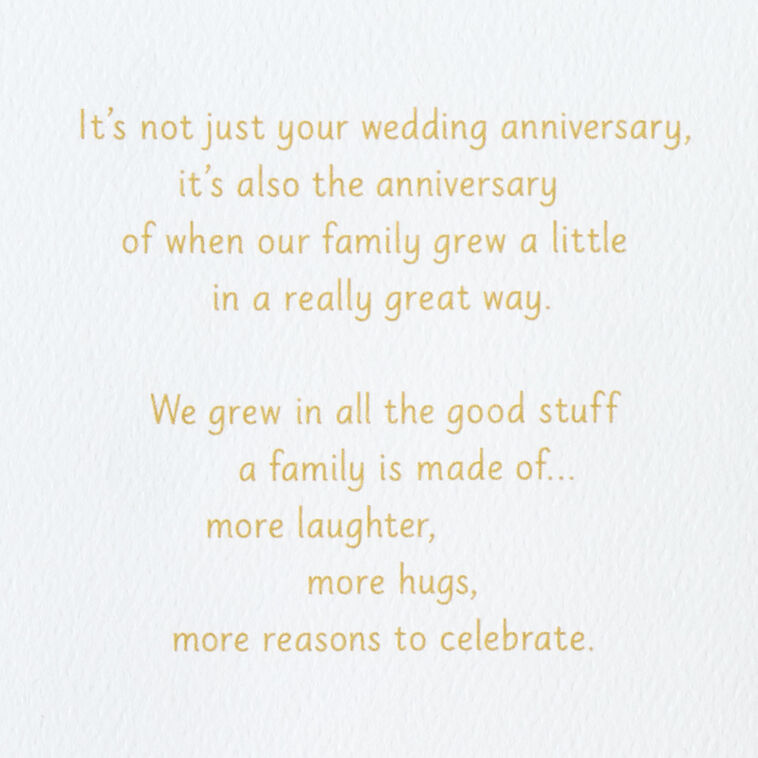 Hallmark Our Family Is Better Because Of You Anniversary Card For Daughter And Spouse