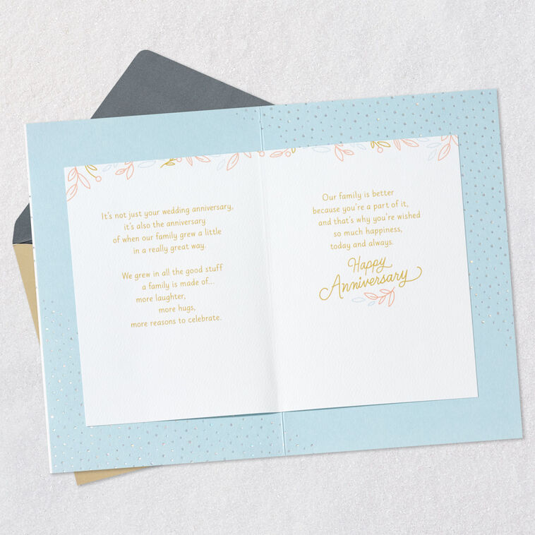 Hallmark Our Family Is Better Because Of You Anniversary Card For Daughter And Spouse