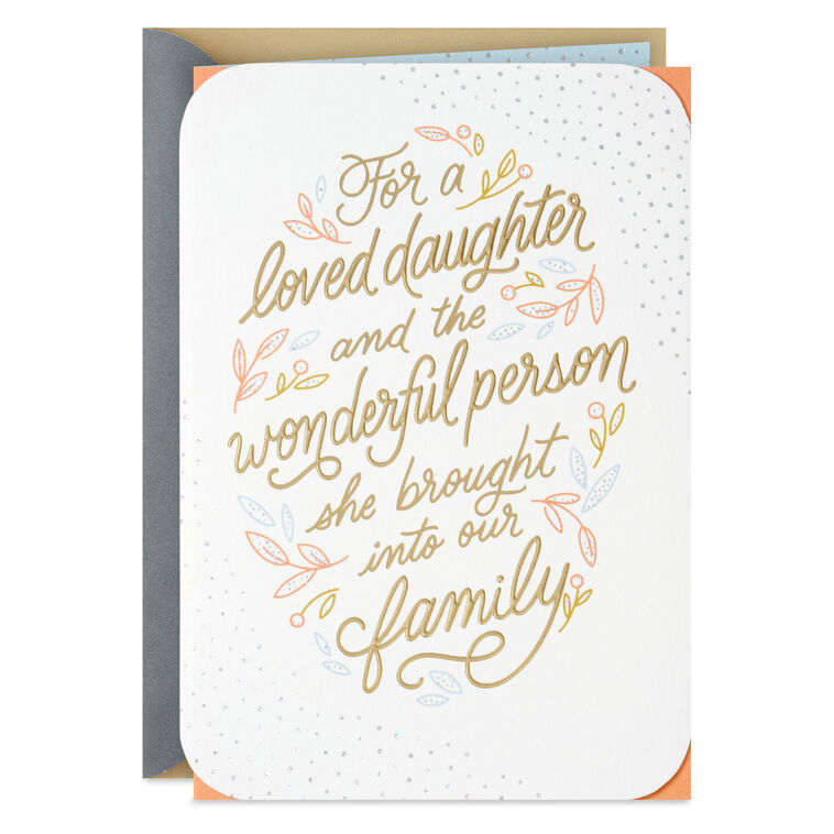 hallmark Our Family Is Better Because of You Anniversary Card for Daughter and Spouse