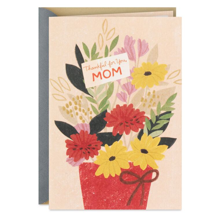 hallmark Our Family Is Blessed By You Religious Thanksgiving Card for Mom