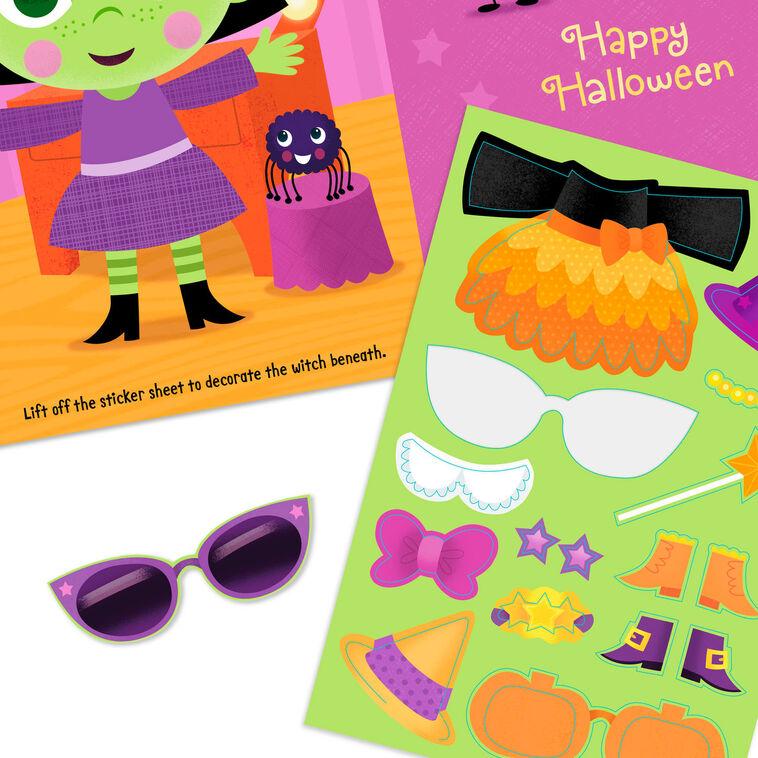Hallmark Our Family's Little Sweetie Halloween Card With Stickers For Granddaughter