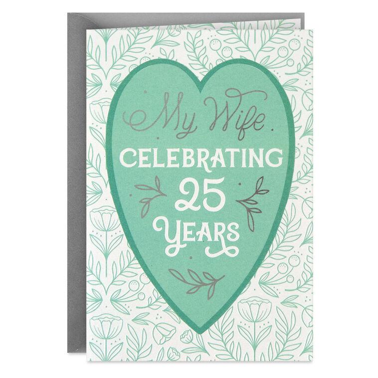 hallmark Our Journey in Love 25th Anniversary Card for Wife