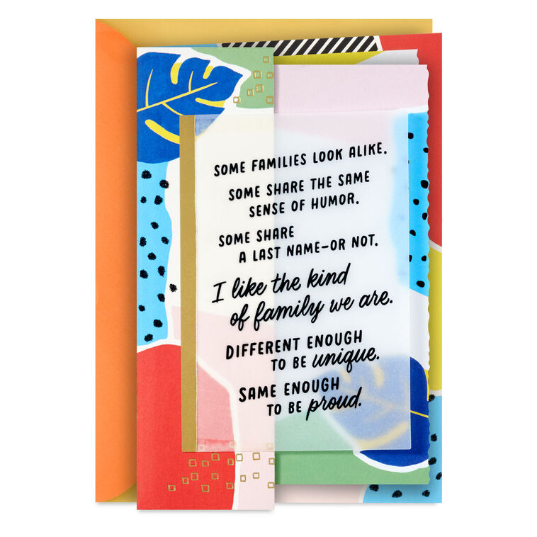 hallmark Our Kind of Family Abstract Shapes Birthday Card