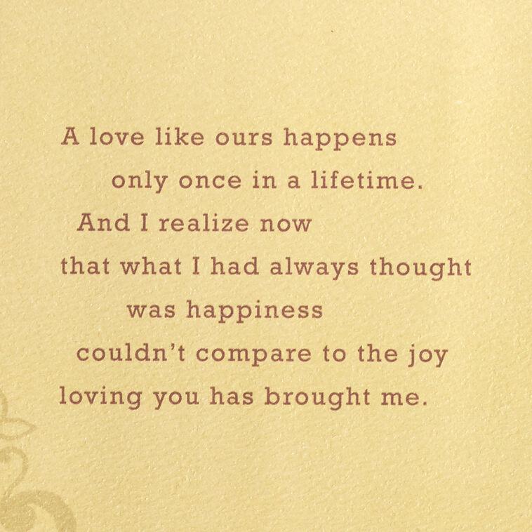 Hallmark Our Love Is Once In A Lifetime Romantic Birthday Card