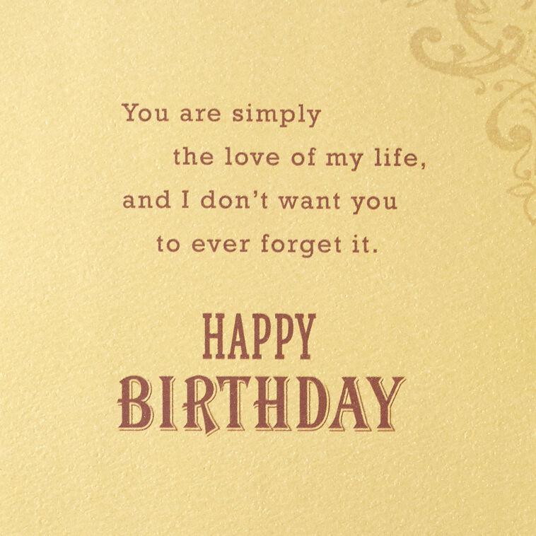Hallmark Our Love Is Once In A Lifetime Romantic Birthday Card