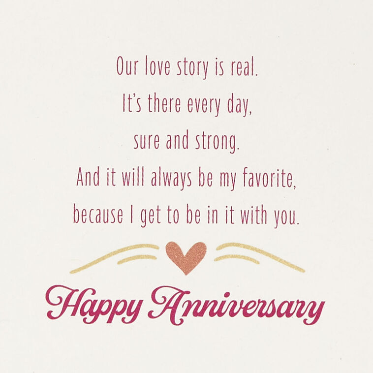 Hallmark Our Love Story Is Real Anniversary Card From Her To Her