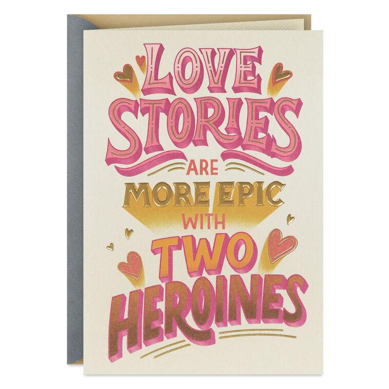 hallmark Our Love Story Is Real Anniversary Card From Her to Her