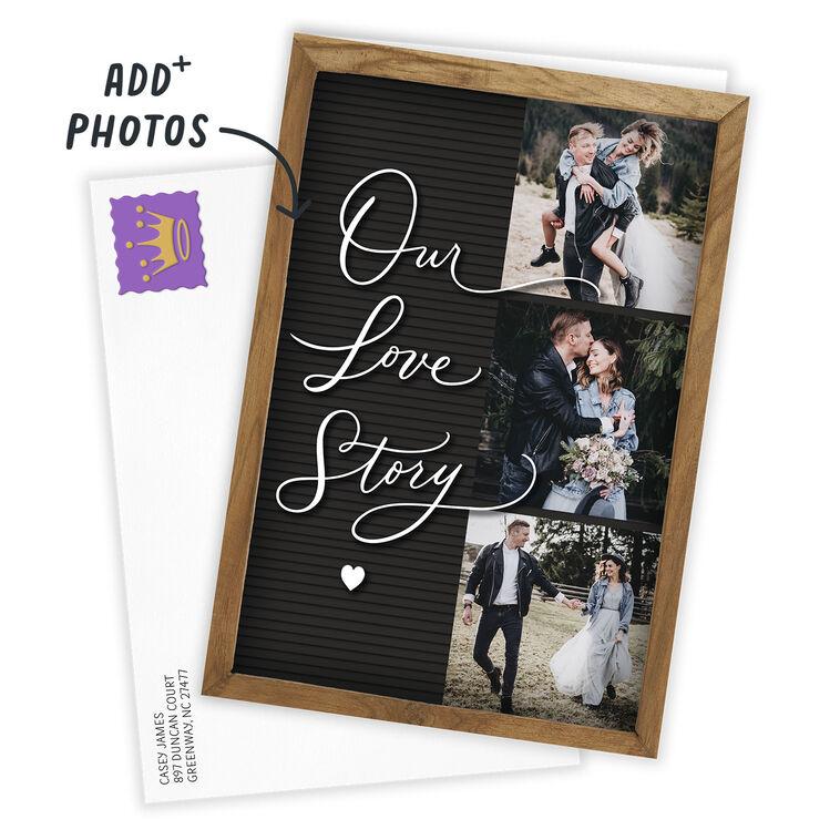 Hallmark Our Love Story Letter Board Custom Love Card