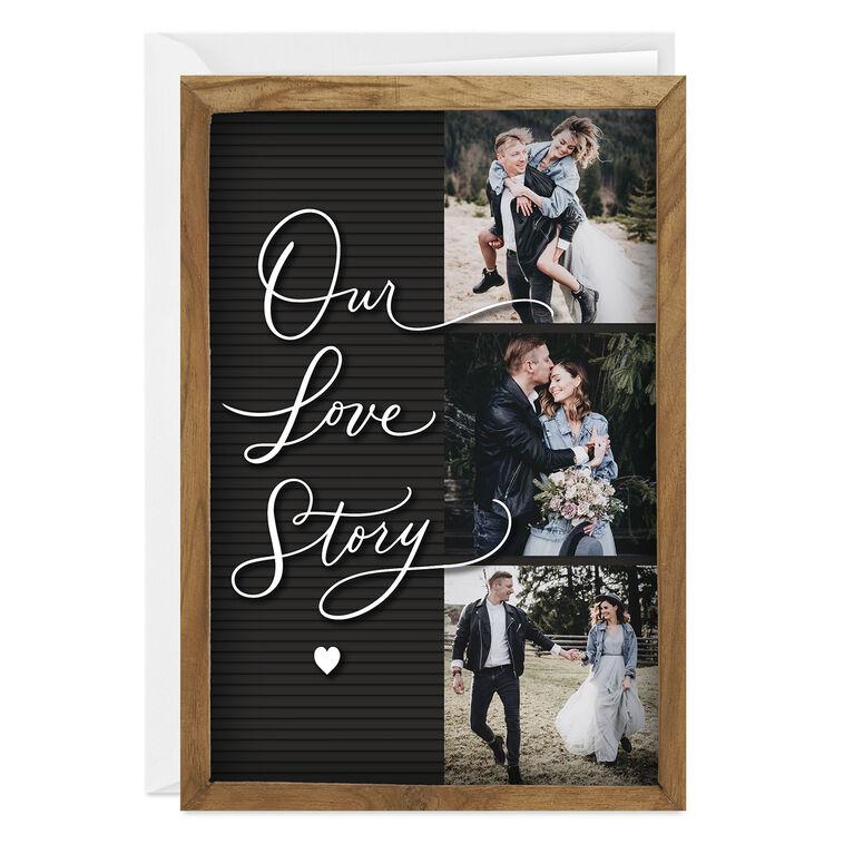 hallmark Our Love Story Letter Board Custom Love Card