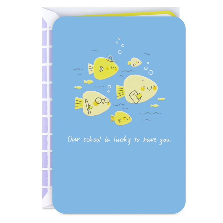 hallmark Our School Is Lucky to Have You Thank You Card