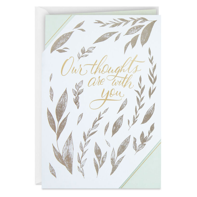 hallmark Our Thoughts Are With You Sympathy Card From Us