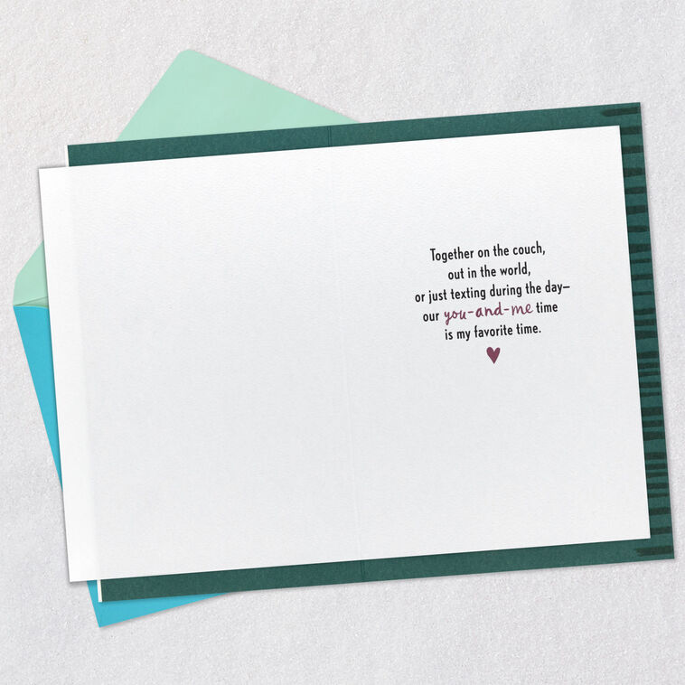 Hallmark Our You-and-Me Time Is My Favorite Time Love Card