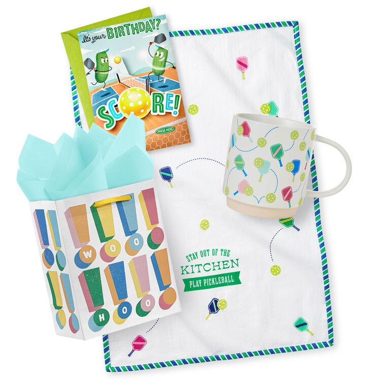 hallmark Out of the Kitchen Pickleball Birthday Gift Set