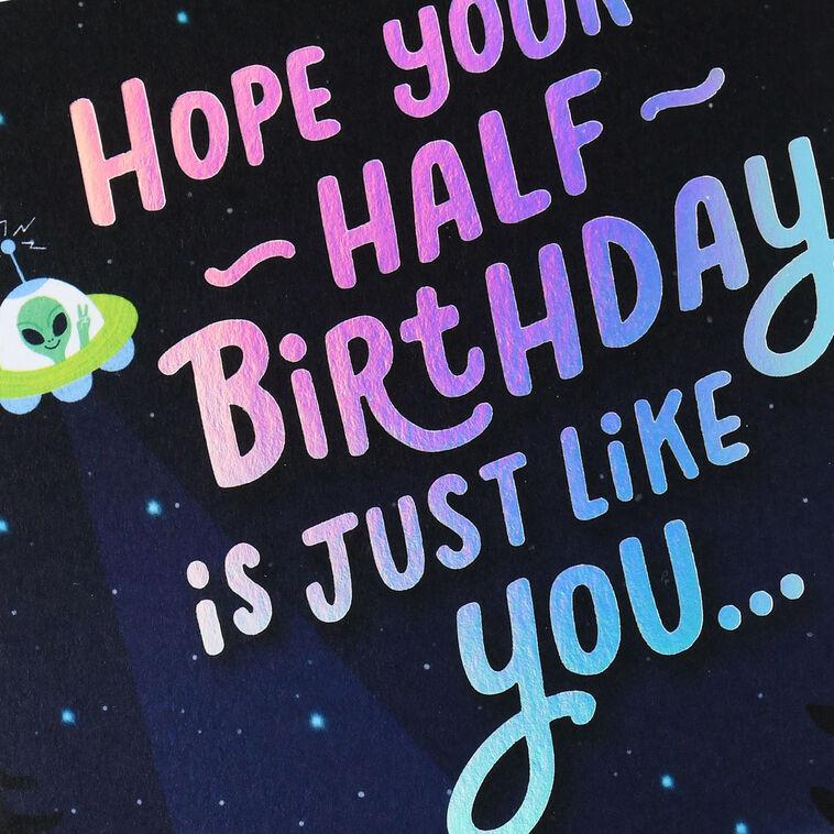 Hallmark Out Of This World Half Birthday Card For Kid