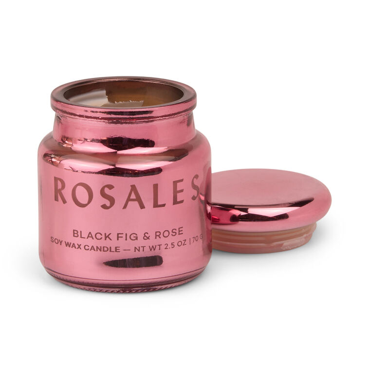 hallmark Paddywax Chroma Rosales Hot Pink Metallic Glass Candle 2.5 oz
