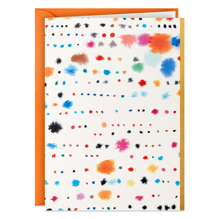 Hallmark Paint Splashes Blank Notes Mini Pack Set Of 5