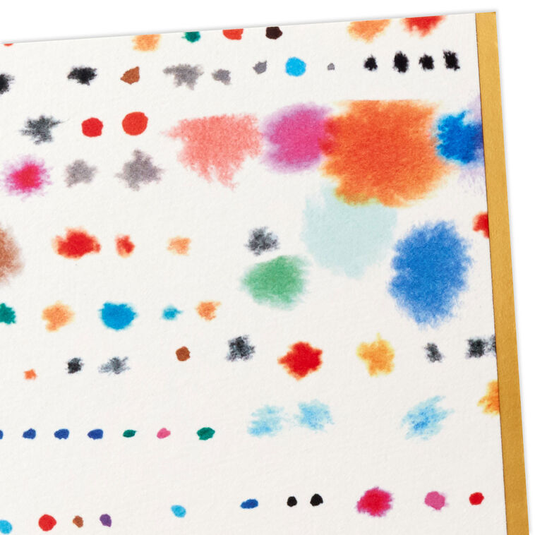 Hallmark Paint Splashes Blank Notes Mini Pack Set Of 5