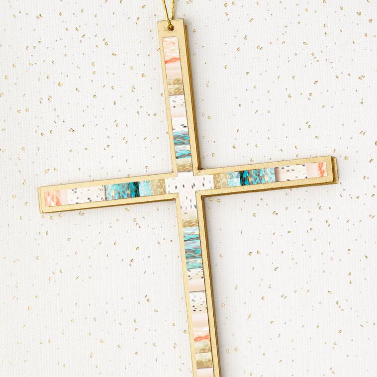 Hallmark Painted Cross Decoration Blank Religious Card