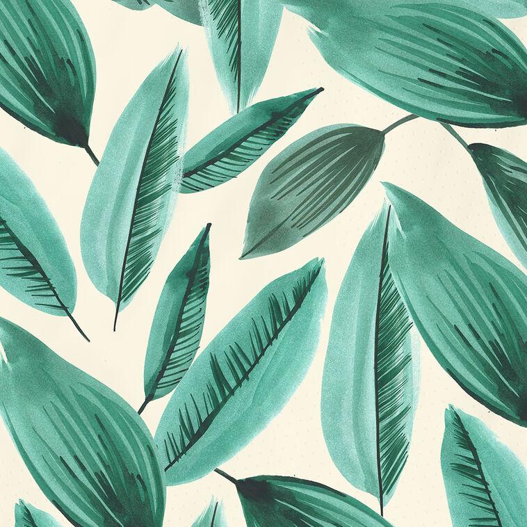Hallmark Palm Leaves Print Cocktail Napkins Set Of 16