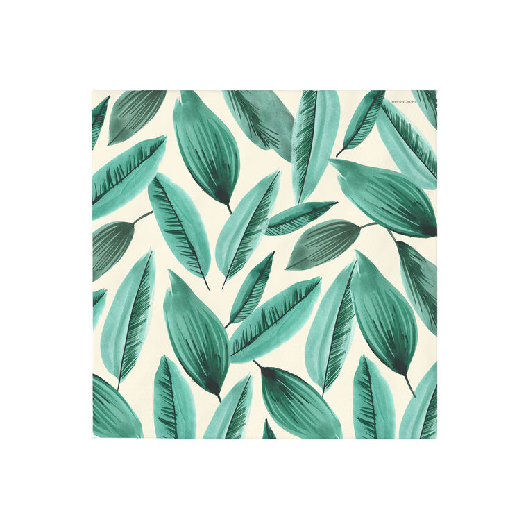 hallmark Palm Leaves Print Cocktail Napkins Set of 16