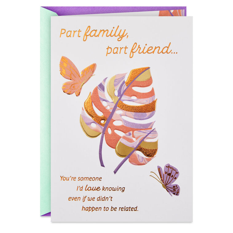 hallmark Part Family Part Friend Birthday Card for Relative