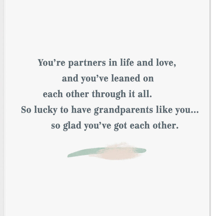 Hallmark Partners In Life And Love Anniversary Card For Grandparents