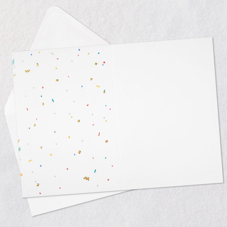 Hallmark Party Streamers And Confetti Blank Birthday Card