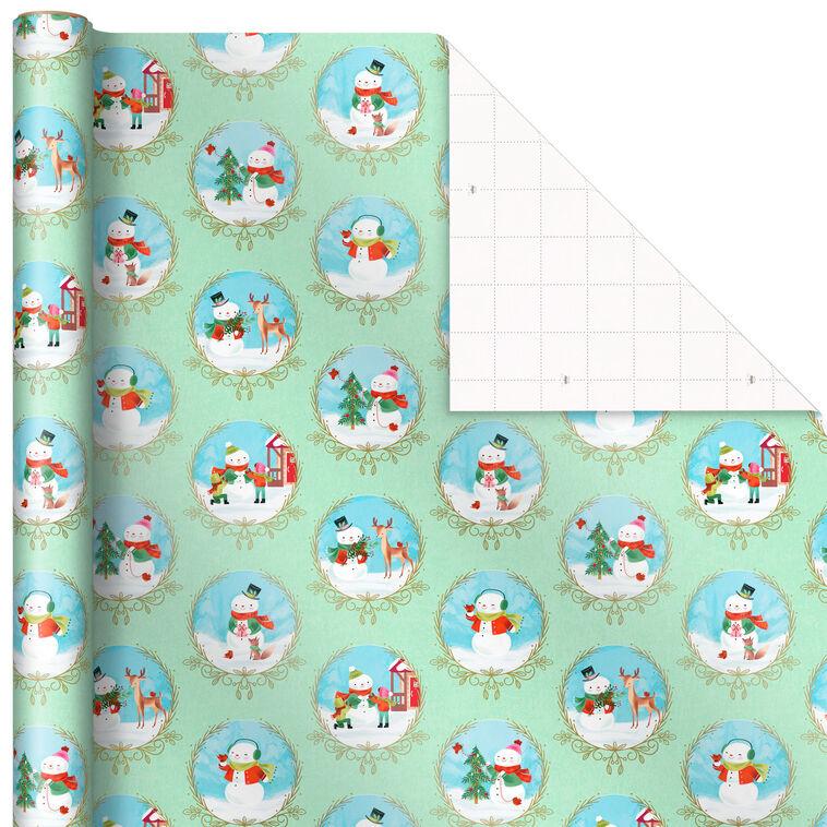 Hallmark Pastel Christmas Prints 3-Pack Wrapping Paper 120 Sq. Ft