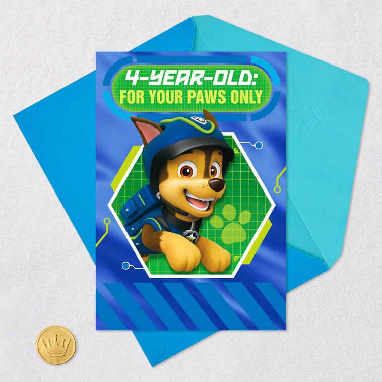 Hallmark Paw Patrol™ Chase And Friends 4th Birthday Card