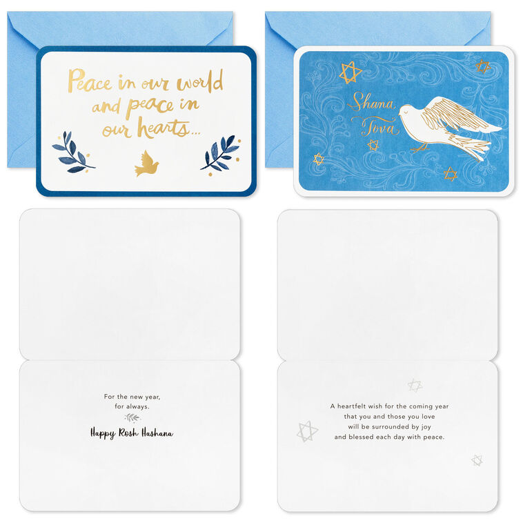 Hallmark Peace And Blessings Assorted Rosh Hashanah Cards Pack Of 24
