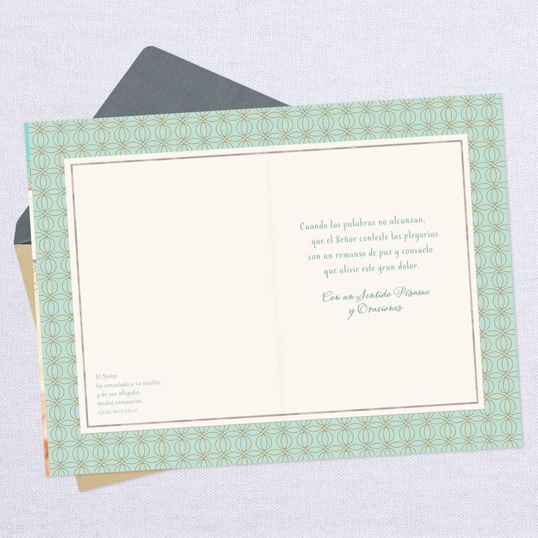 Hallmark Peace And Comfort Religious Spanish-Language Sympathy Card