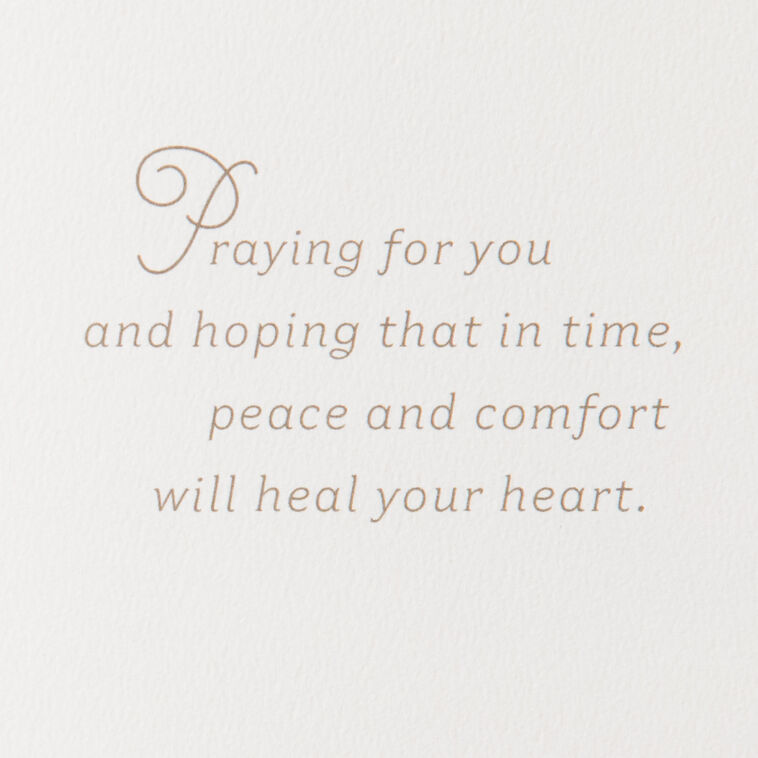 Hallmark Peace And Comfort To Heal Your Heart Sympathy Card