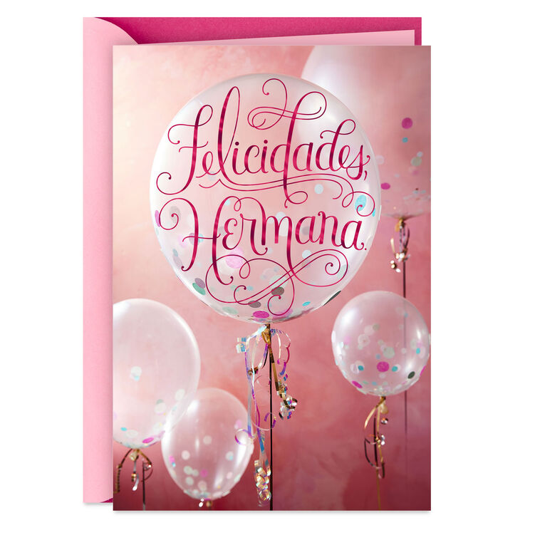 hallmark Peace and Infinite Blessings Spanish-Language Religious Birthday Card for Sister