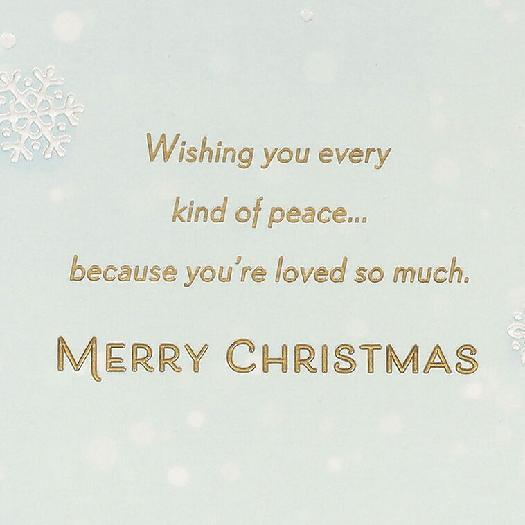 Hallmark Peace And Love Christmas Card For Daughter