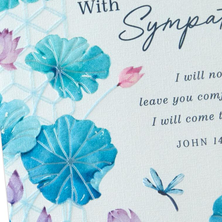 Hallmark Peace Comfort And Caring Religious Sympathy Card