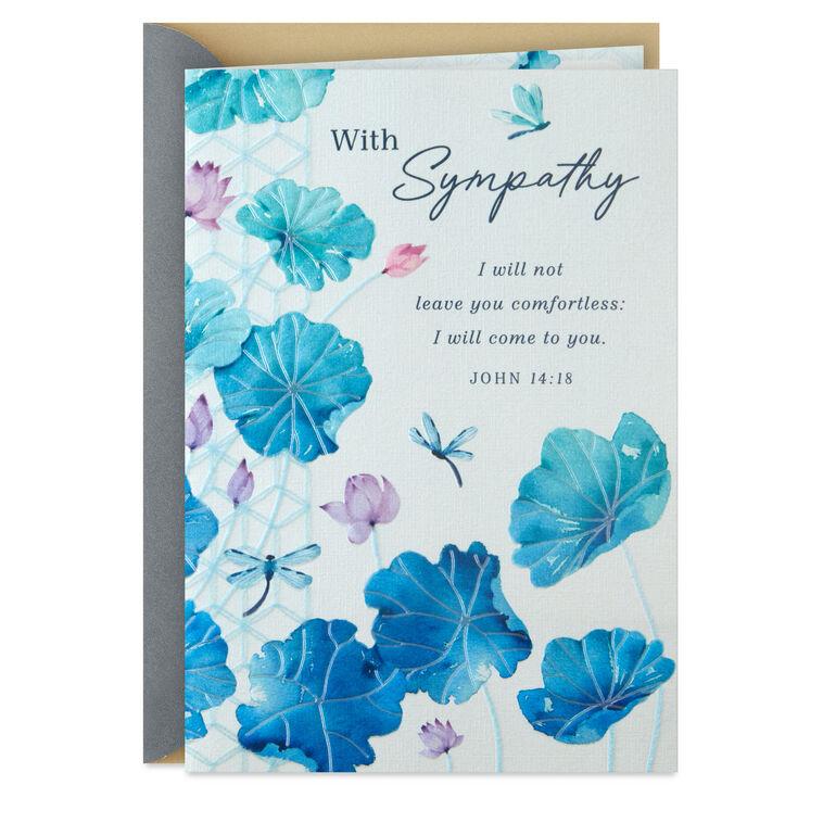 hallmark Peace Comfort and Caring Religious Sympathy Card