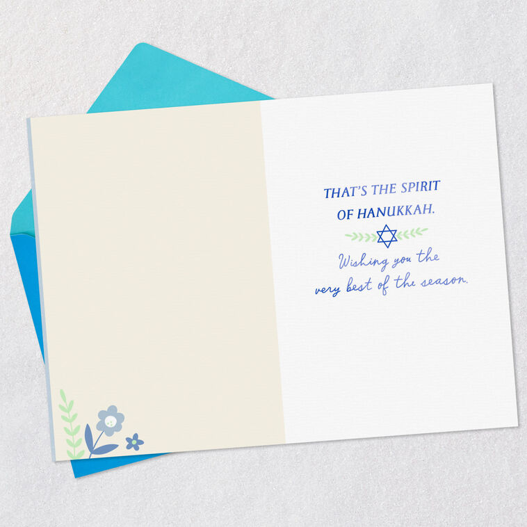 Hallmark Peace Freedom And Love Dove And Star Of David Hanukkah Card
