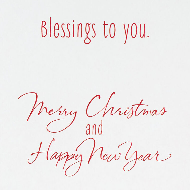 Hallmark Peace Joy Love And Blessings Christmas Card