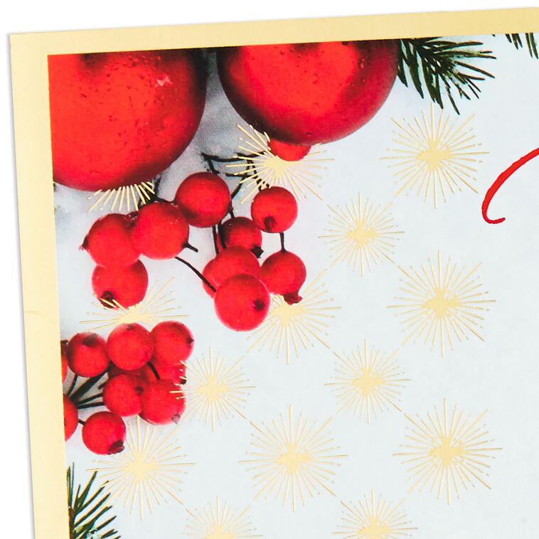 Hallmark Peace Joy Love And Blessings Christmas Card